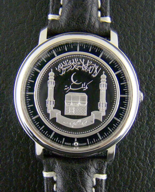 (image for) A Gold Crest Watch With "Platinium" PT995 Dial - Men Size